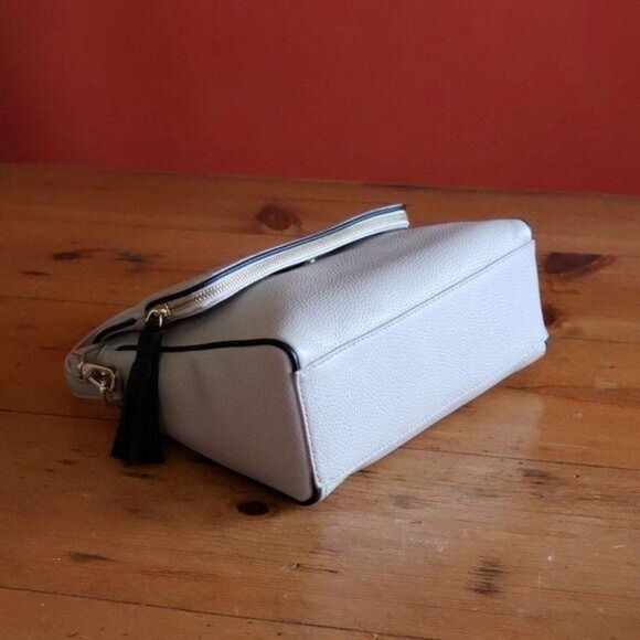 Kate Spade Miri Chester Street Satchel Shoulder Crossbody Handbag Beige Black - Picture 6 of 8